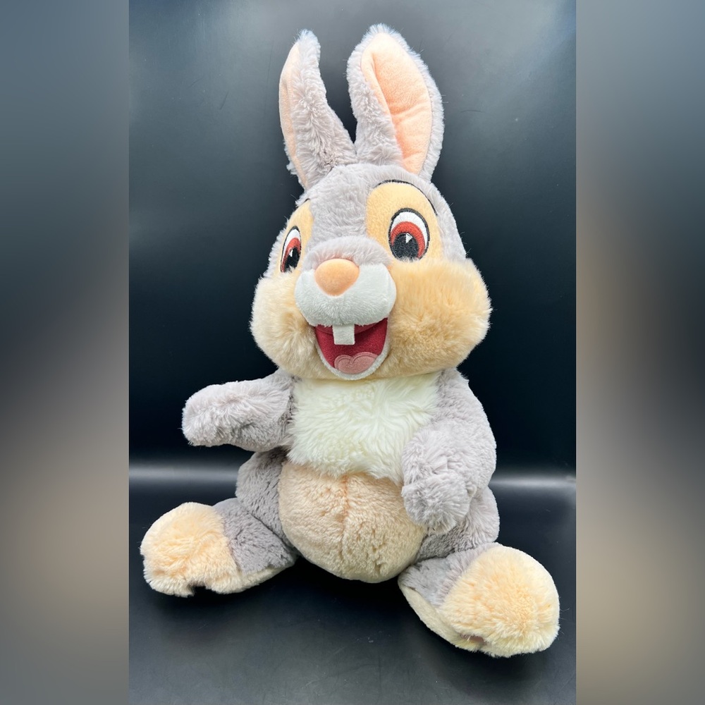 Disney Parks- Gray and Cream Thumper Plush Toy, Approx:19” to top ear